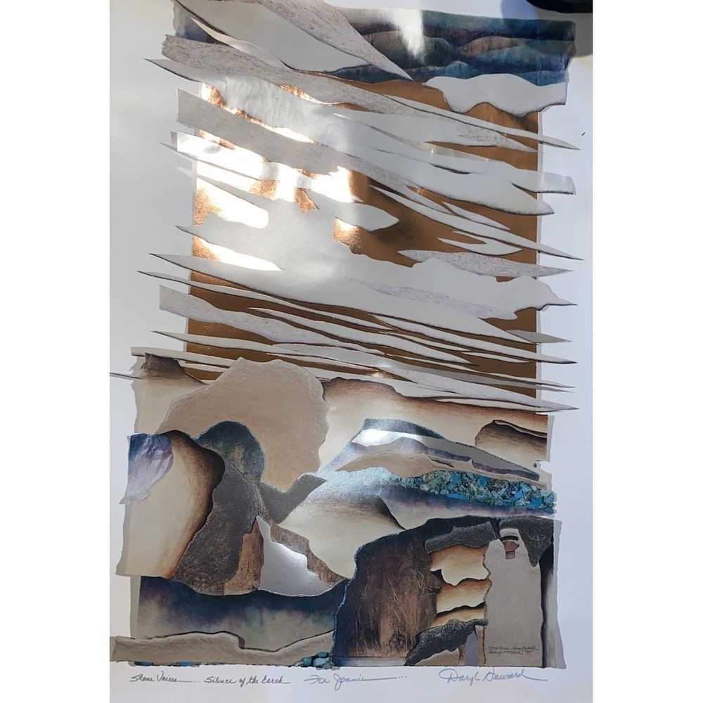 Daryl Howard Signed Stone Voices…Silence Of The Earth 1995 Print 36x24